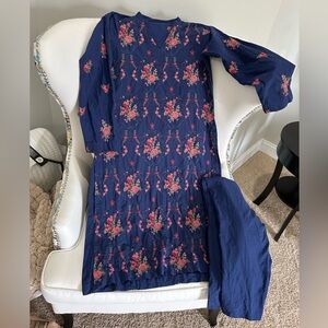 Floral Blue Dress